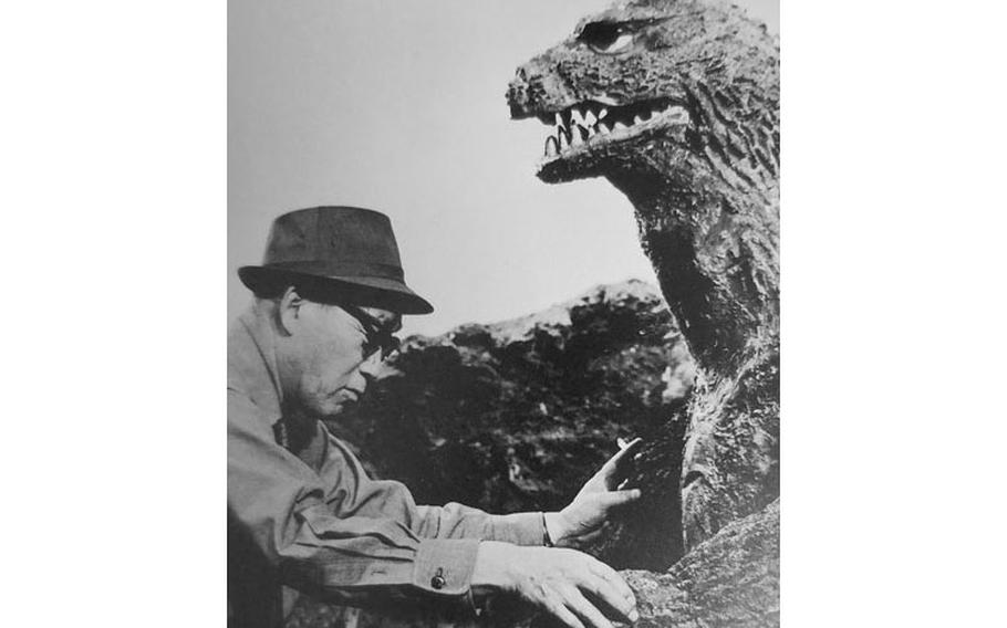 Eiji Tsuburaya mentoring actor Haruo Nakajima King Kong vs Godzilla. (Photos courtesy of TM&© Toho Co., LTD; © Tsuburaya Productions; © Eiji Project)