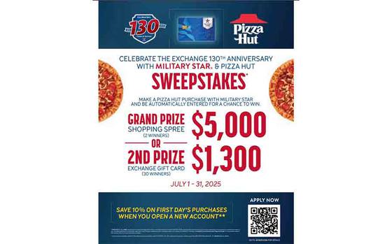 AAFES sweepstakes flyer