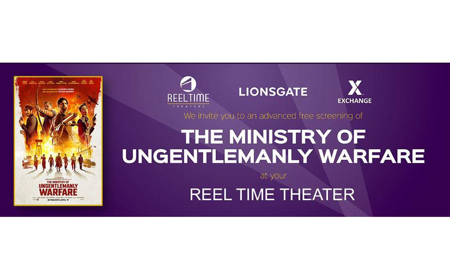 Free advance screening of “The Ministry of Ungentlemanly Warfare”