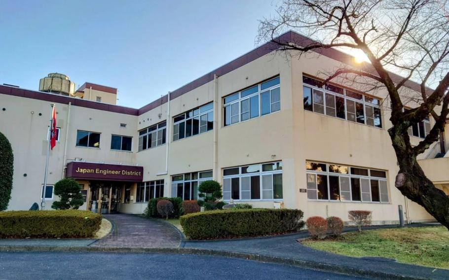 The U.S. Army Corps of Engineers - Japan Engineer District (USACE JED) headquarters building, located on Camp Zama, Japan. Photo by Patrick Ciccarone