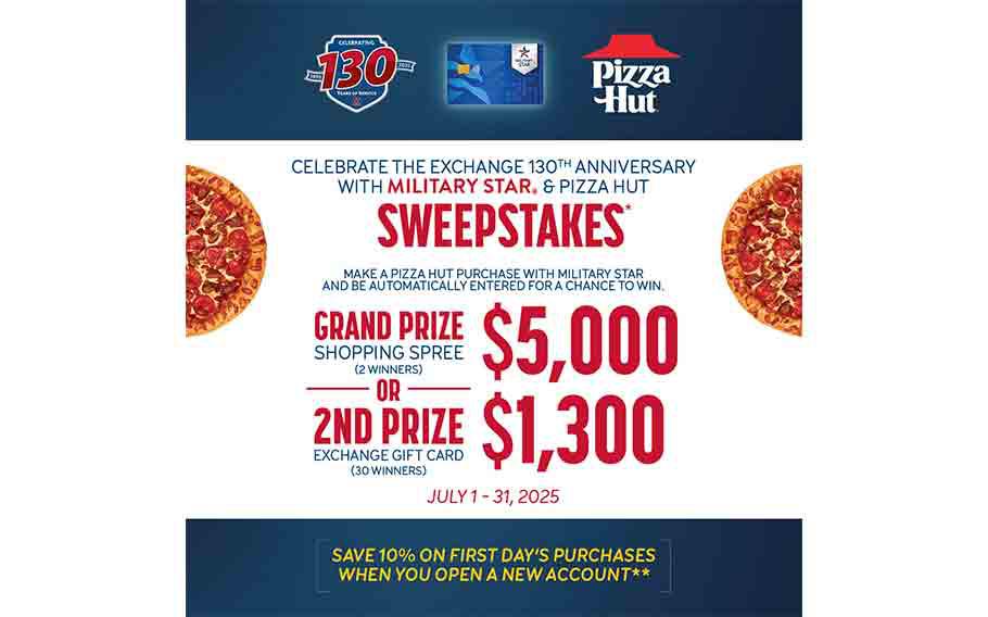 Pizza Hut sweepstakes flyer