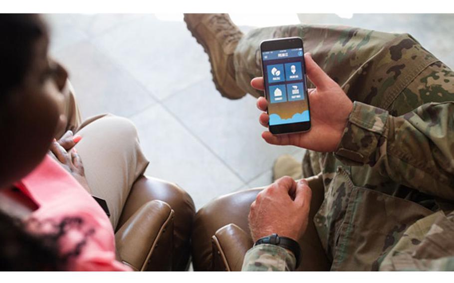 Mobile mental health tools, including apps, can provide support to people experiencing anxiety while sheltering at home. May is Mental Health Awareness Month. (Photo by DHA Connected Health)