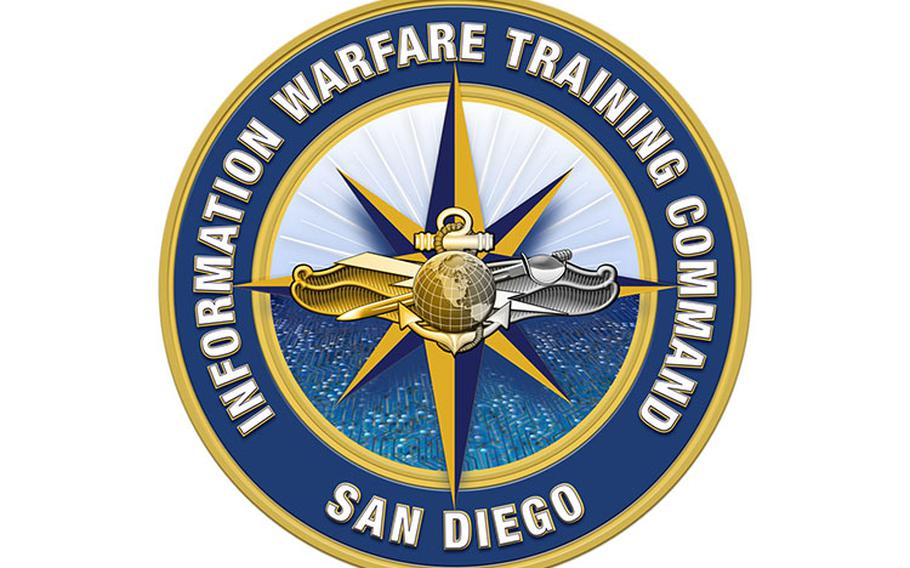 Photo By Michele Diamond | Logo for Information Warfare Training Command San Diego. (U.S. Navy graphic by Michele Diamond)