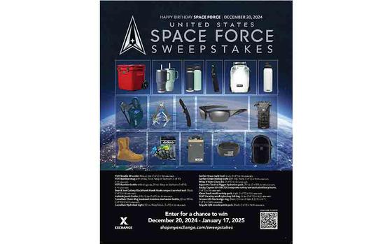 Photo Of AAFES Space Force Sweepstakes flyer