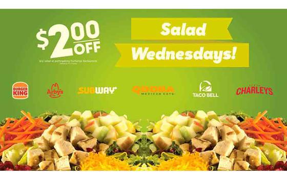 AAFES Salad Wednesdays flyer