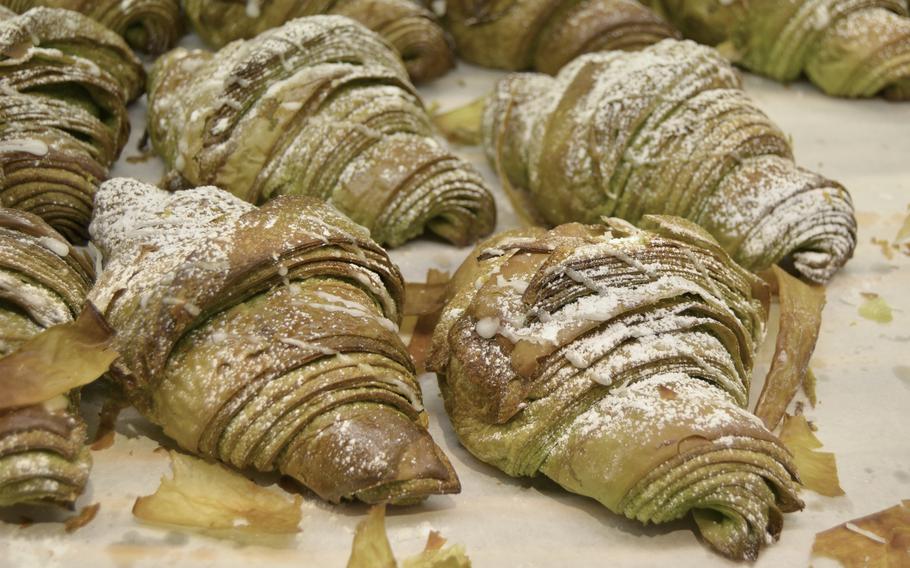 Matcha croissants