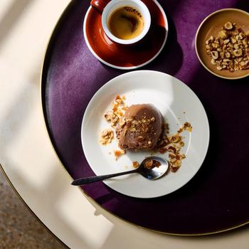 Dark chocolate cashew mousse