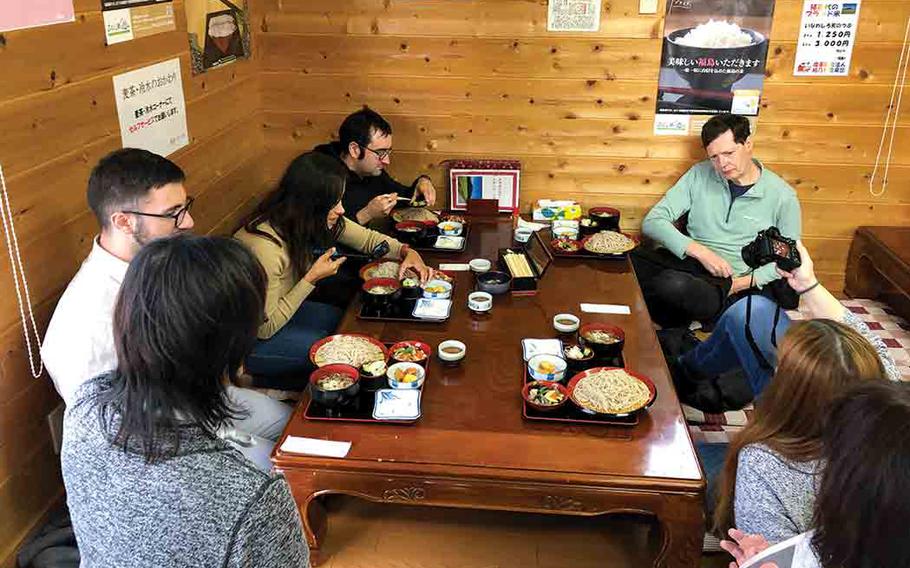 Lunch at soba joint Yui