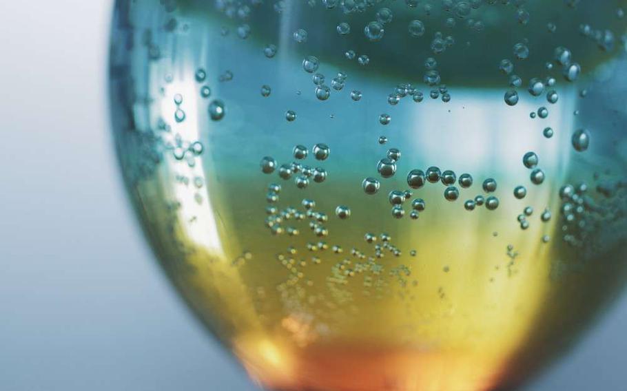 Aesthetic drink in a glass
