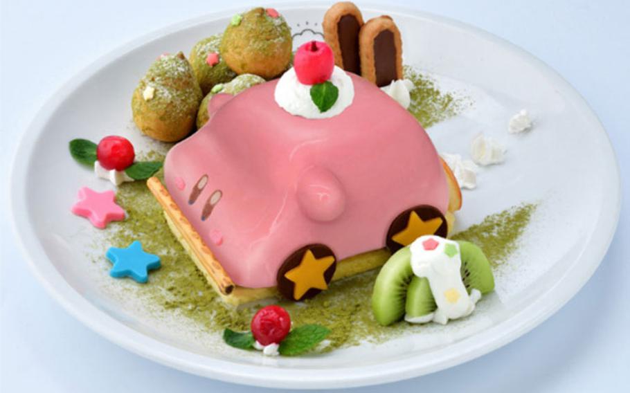 Car-Mouth Cake (ヘンケイ！くるまほおばりケーキ) 1,848 yen (tax included) (©Nintendo / HAL Laboratory, Inc.)