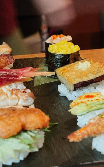 meal at Vegan Sushi Tokyo