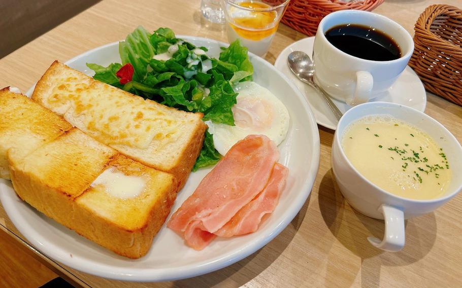 morning menu at Miyama Coffee