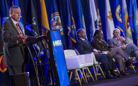 Photo Of Dr. Lester Martínez-López, assistant secretary of defense for health affairs, addressed challenges and opportunities to rebuild the Military Health System at the opening plenary for the annual meeting of AMSUS, the Society of Federal Health Professionals.