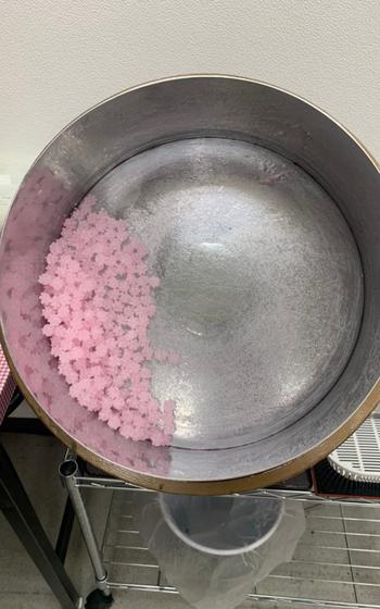 Konpeito in a pan
