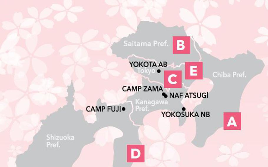 Map of famous Hina Matsuri events