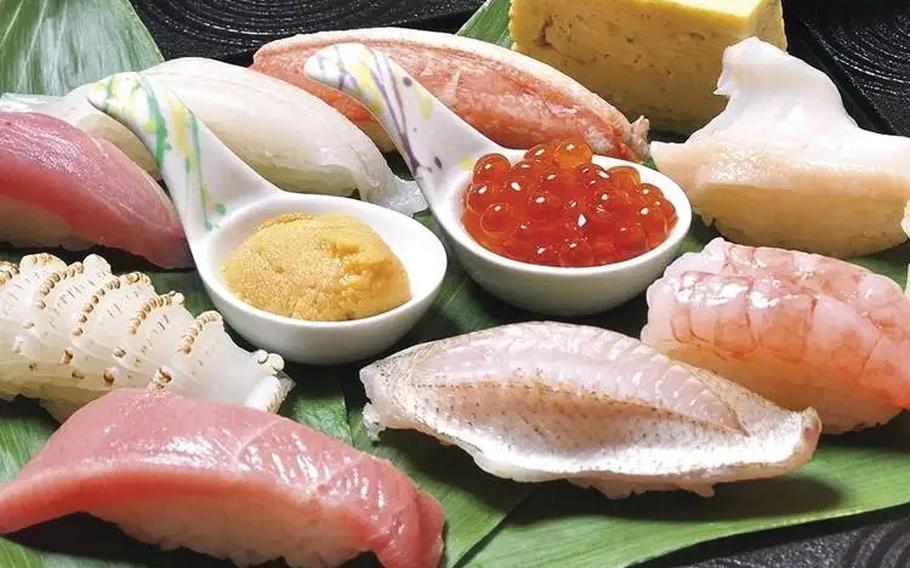 A sushi set.