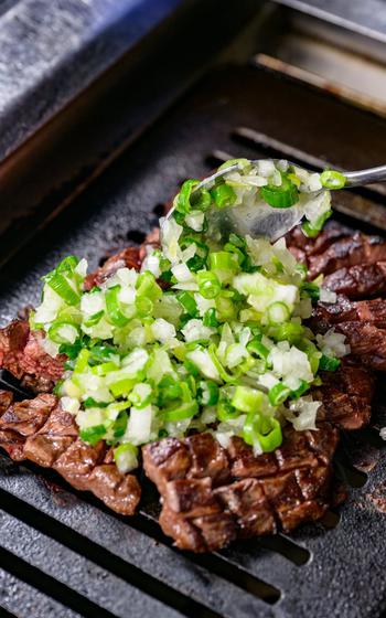 Negishio (salt/onion) skirt steak