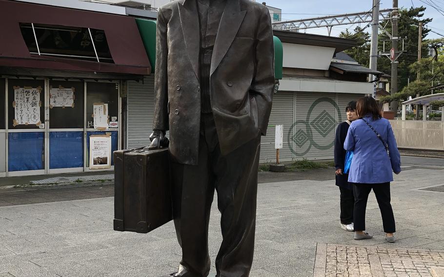 A statue of Tora-san.