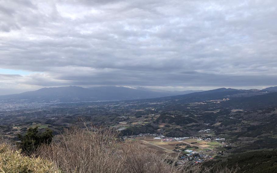 View towards Mt. Fuji from one of many viewpoints along the Izu Skyline toll road.