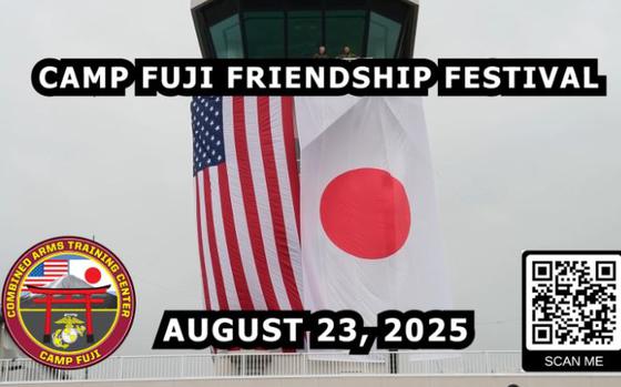 The screenshot of the video. An American flag and a Japanese flag can be seen.