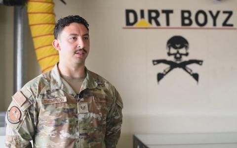 Photo Of U.S. Air Force Staff Sergeant Erik Thompson expresses the importance of the Civil Engineer Squadron’s mission at Misawa Air Base, Japan, June 23, 2025.