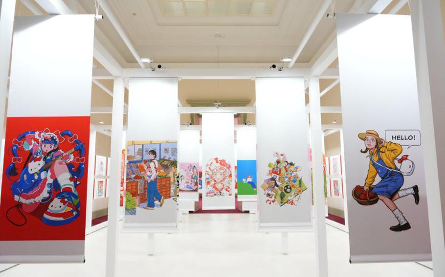 The interior of the exhibition.