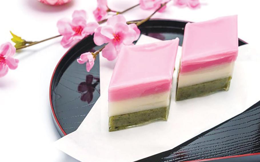 The colors used in hishimochi are rich with symbolisms. Green represents health and new encounters, white represents purity and white snow, whereas peach, pink, or red represents peach flowers