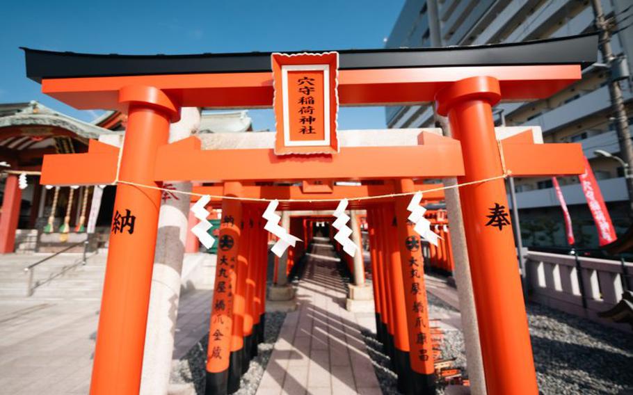 The stunning torii gates of Anamori Inari Shrine.