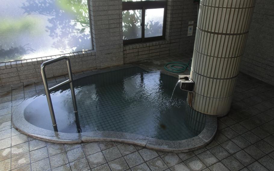 hot spring inside the hotel.