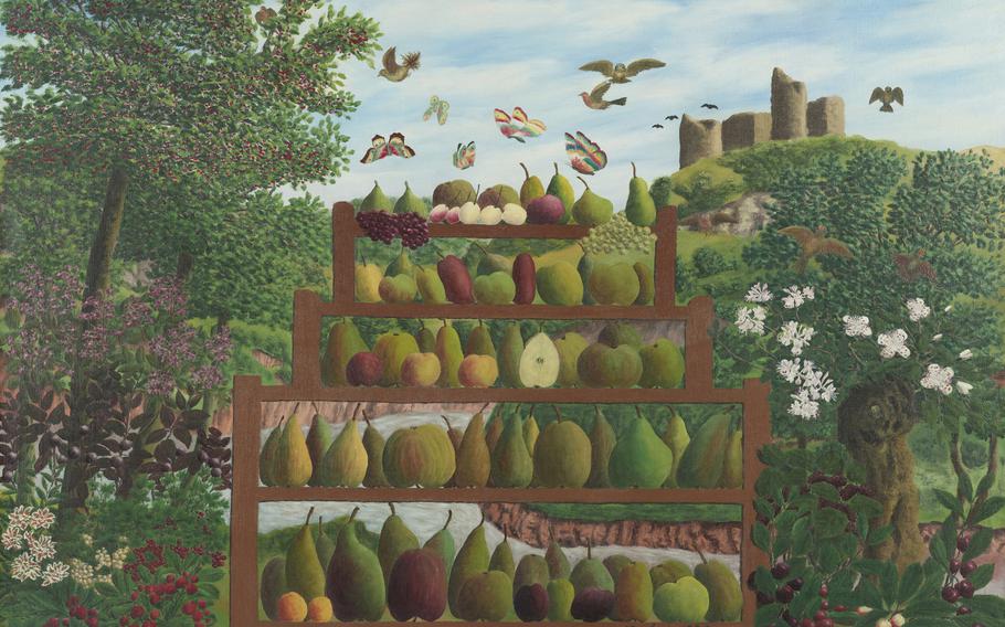Image Courtesy of Sodeisha Group, Artwork by André Bauchant, The Fruit Stall, 1950, Nakanoshima Museum of Art, Osaka