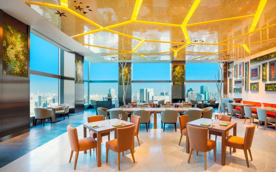 the interior of the restaurant.