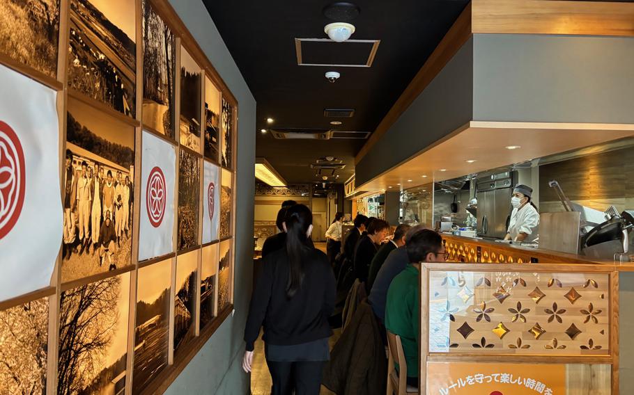 The interior of Kagurazaka Sakura.