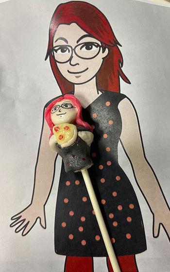 Denisse Rauda candy and picture
