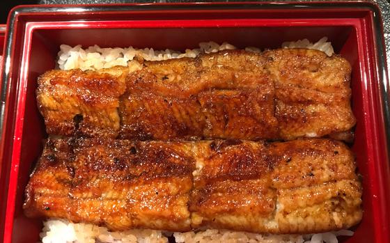 Unagi on rice.