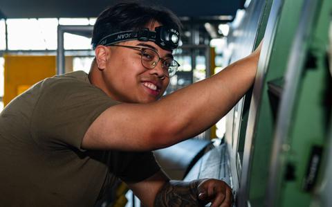 Photo Of U.S. Air Force Senior Airman Anfernee Chea, 374th Maintenance Squadron avionics technician, poses for a photo.