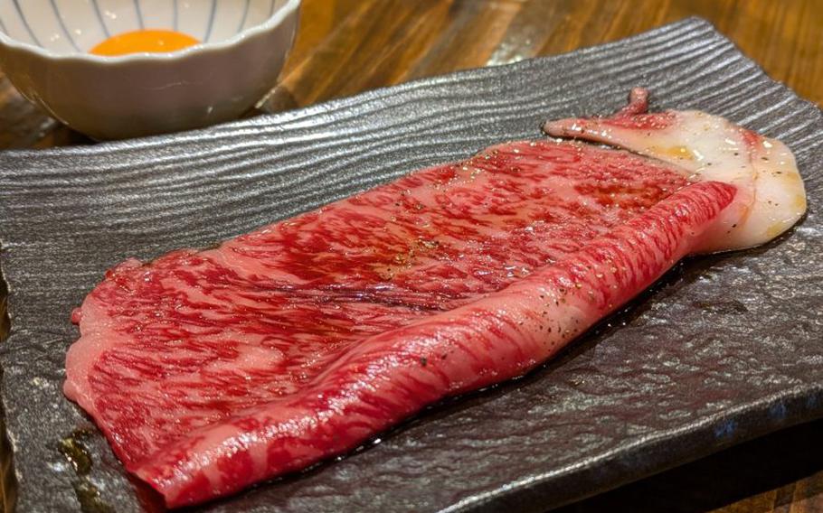 beef on a dish.