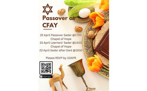 Photo Of Passover at CFAY April 22 - 23