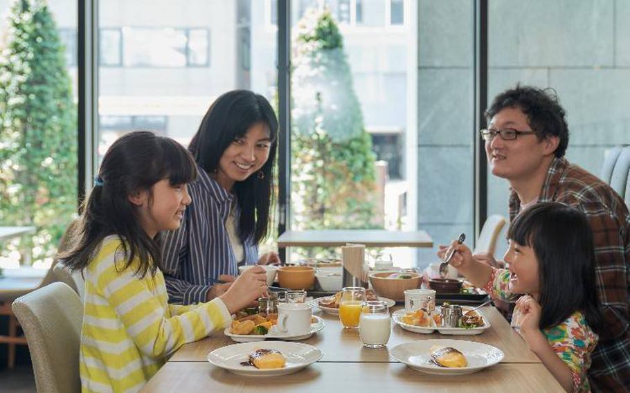 Breakfast space at Keio Prelia Hotel