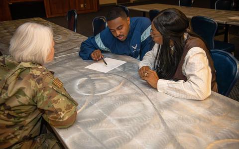 Photo Of U.S. Air Force Airmen and community members participate in Martin Luther King Jr.-themed trivia during the MLK Day celebration at Yokota Air Base, Japan, Jan. 15, 2025.