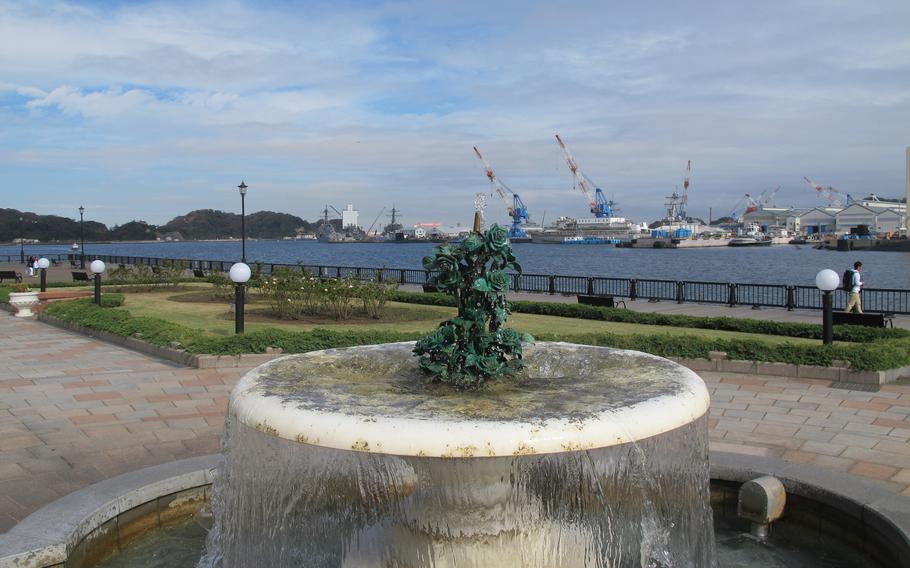 a rose monument at Verny Park.