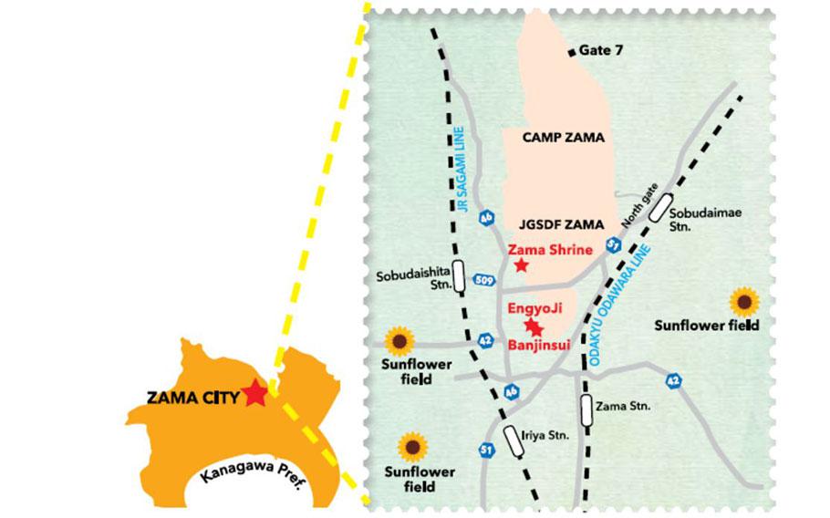 Zama City map