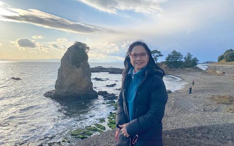 Photo Of Takahiro’s wife poses for a photo.