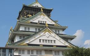 A full close-up photo of Osaka Castle.