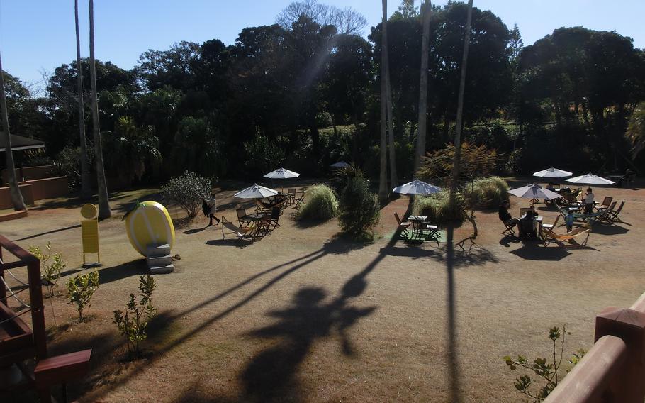 There are some tables and chairs in Asian Garden R-Asia.