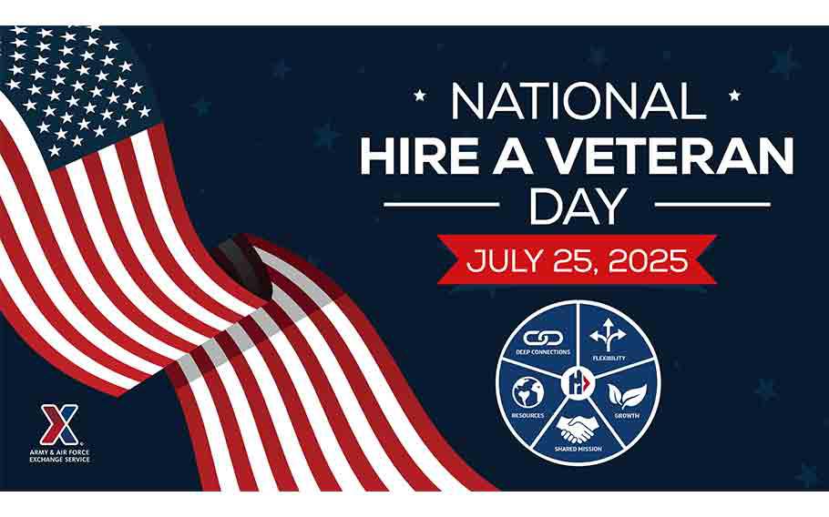 National Hire a Veteran Day Hiring Event flyer