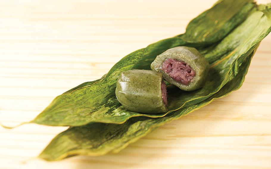 Sweet dumpling wrapped in a bamboo leaf.