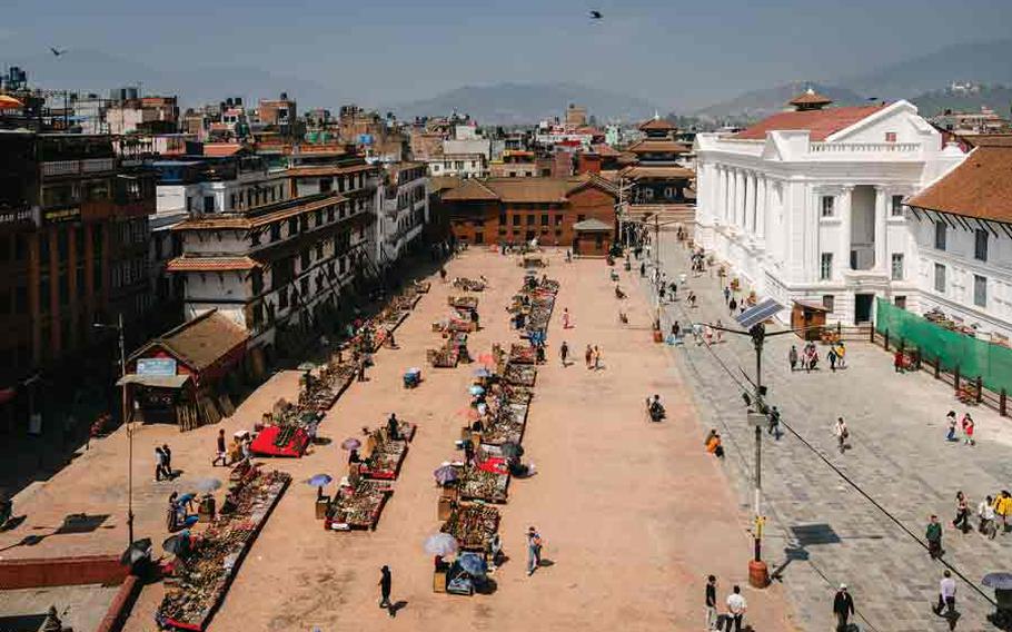 Views of Kathmanddu Square from rooftop