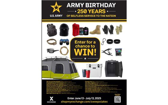 flyer promoting the sweepstakes