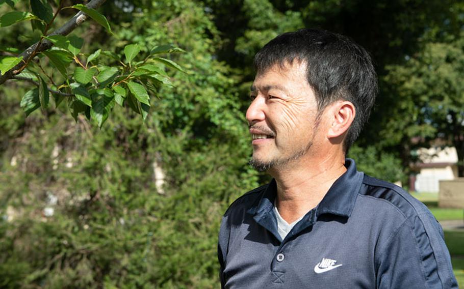 Masahiko Yokomizo, 374th Civil Engineer Squadron contracting officer representative, poses for a photo at Yokota Air Base, Japan, August 10, 2023. Yokomizo has worked at Yokota Air Base for 35 years. (U.S. Air Force photo by Staff Sgt. Taylor Slater)