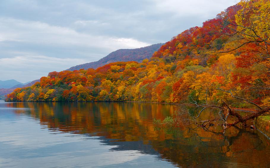 Lake Towada in the fall